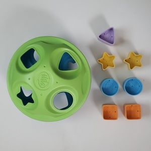 Green Toys Infant Toddler Baby Shape Sorter + 7 Shapes USA Recycled Plastic 6M+